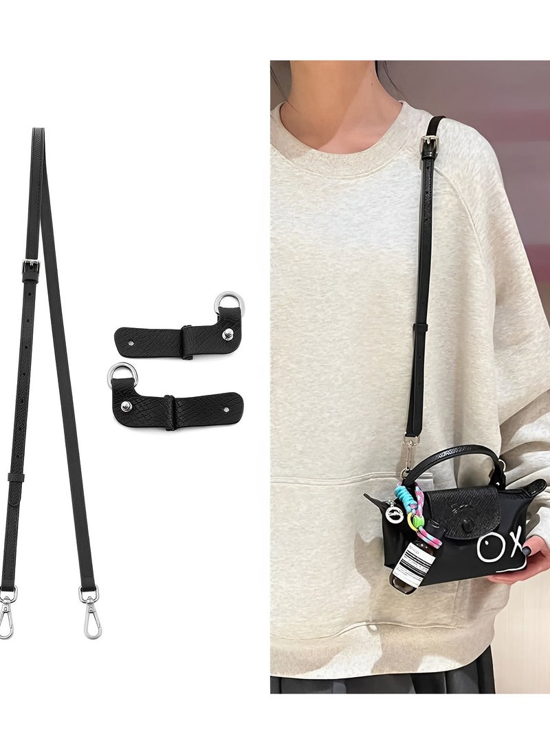 Skycare - Skycare Genuine Leather Purse Straps - Adjustable Shoulder Strap for Longchamp Mini Bags - Image 1