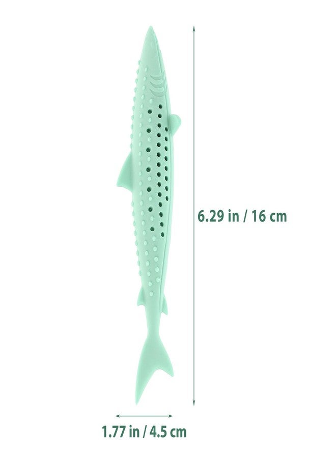 BUGUUYO Catnip Fish Toy Silicone Interactive Chewing Toy for Cats Kitten Teeth Cleaning Indoor Plaything 6.29 Inch - Image 3