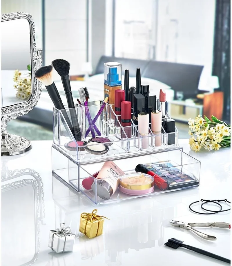 Akay Plastik AK523 Cosmetic Makeup Organizer with Drawer