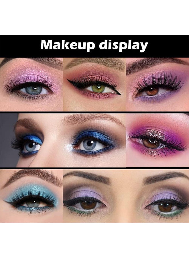 MISS - 16 Colors Shimmer Matte Eyeshadow Palette, Waterproof Colorpop Navy Blue Eyeshadow Purple Eye shadow Paleta Series, Matt Powder Pressed Eye Pallet, Highly Pigmented Shiny Glitter Eyeshadow Makeup - Image 1