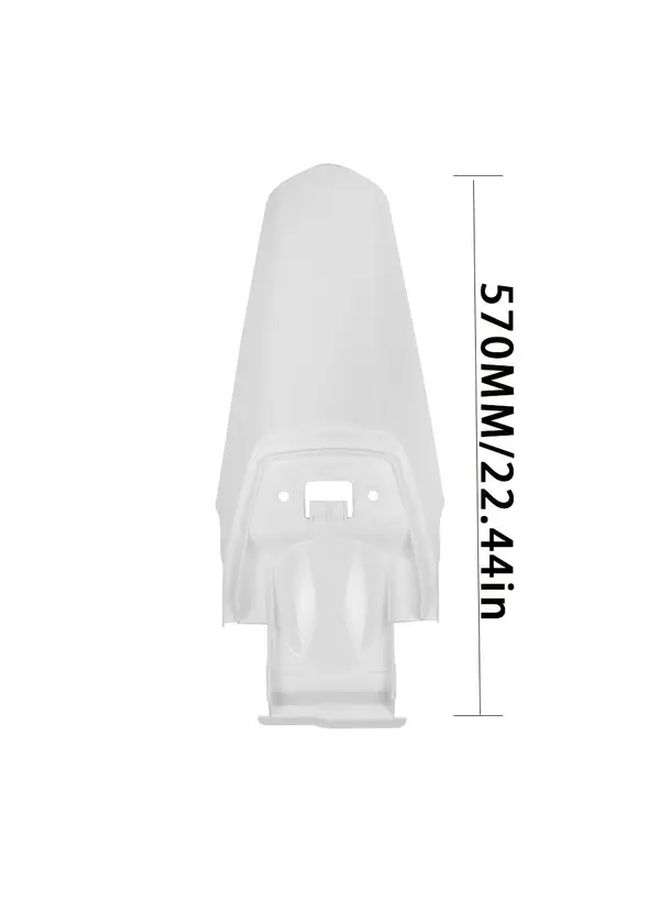 White Rear Fender Protector For Dirt Bike Durable ABS Plastic Easy Installation - Image 2