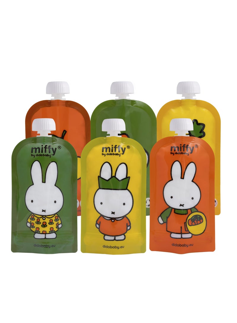 didobaby didobaby Reusable Pouches (Pack of 6)  - Miffy  - Image 1