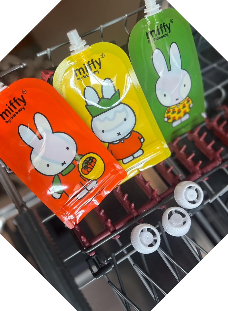 didobaby didobaby Reusable Pouches (Pack of 6)  - Miffy  - Image 4