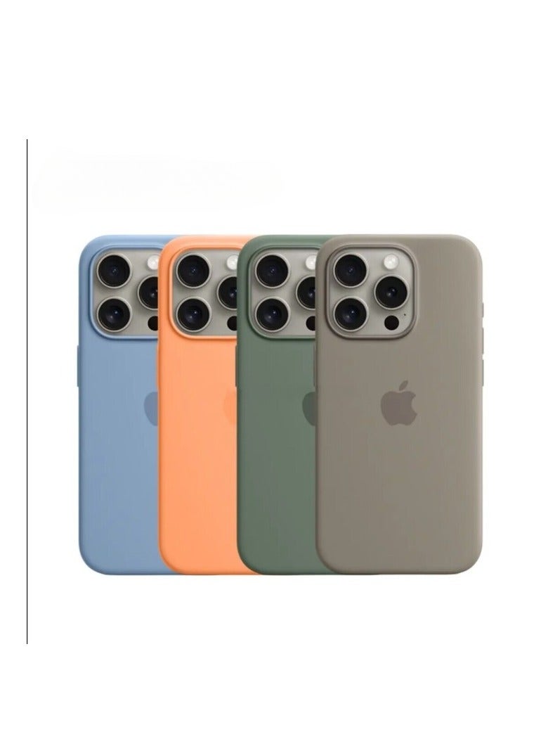 AROAQ Iphone Silicone Magnetic Case, Durable Silicone Case With Magsafe, Comfortable Soft Iphone Protection Case For Iphone 15 Pro Max, 15 Plus, Pro, ( Clover Color ) - Image 2