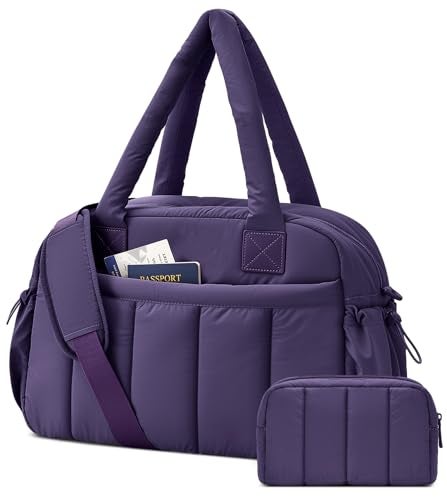 oscaurt Gym Bag for Women Lightweight Duffle Bag for Travel with Toiletry Pouch Water Resistant Carry On Weekender Overnight Duffel - Image 1