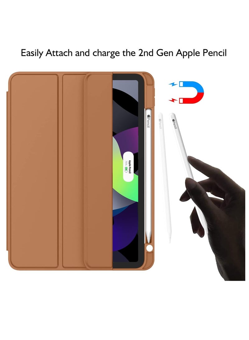 إلترازون ELTRAZONE Classic iPad Air Case (11-Inch, 2024) - Compatible with 4th, 5th, and 6th Gen iPads | Smart Cover with Touch ID Support and Auto Wake/Sleep | Elegant Brown - Image 2