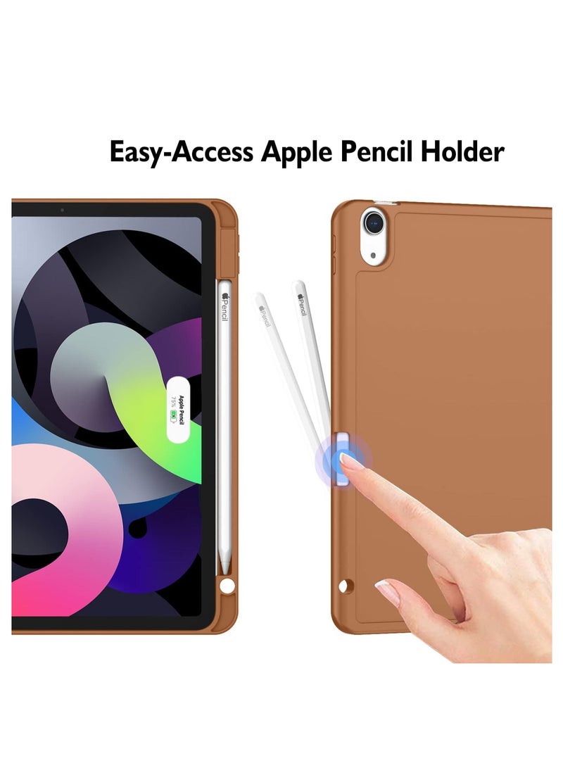 إلترازون ELTRAZONE Classic iPad Air Case (11-Inch, 2024) - Compatible with 4th, 5th, and 6th Gen iPads | Smart Cover with Touch ID Support and Auto Wake/Sleep | Elegant Brown - Image 3