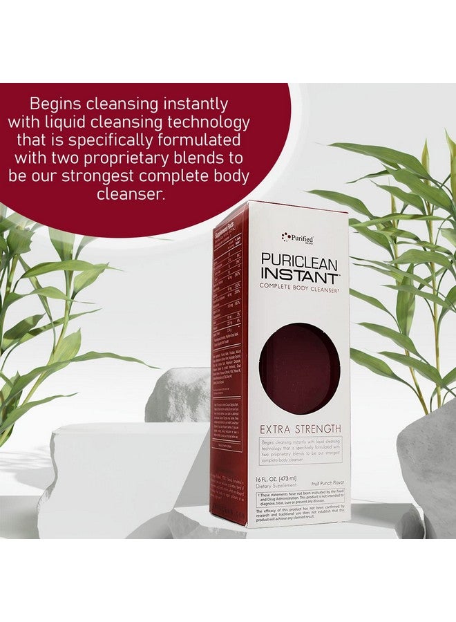 Wellgenix Puriclean Instant Complete Body Cleanser, 16 Fl Oz Fruit Punch, Premium Extra Strength Herbal Cleanse Detox Drink (2 Pack) - Image 4