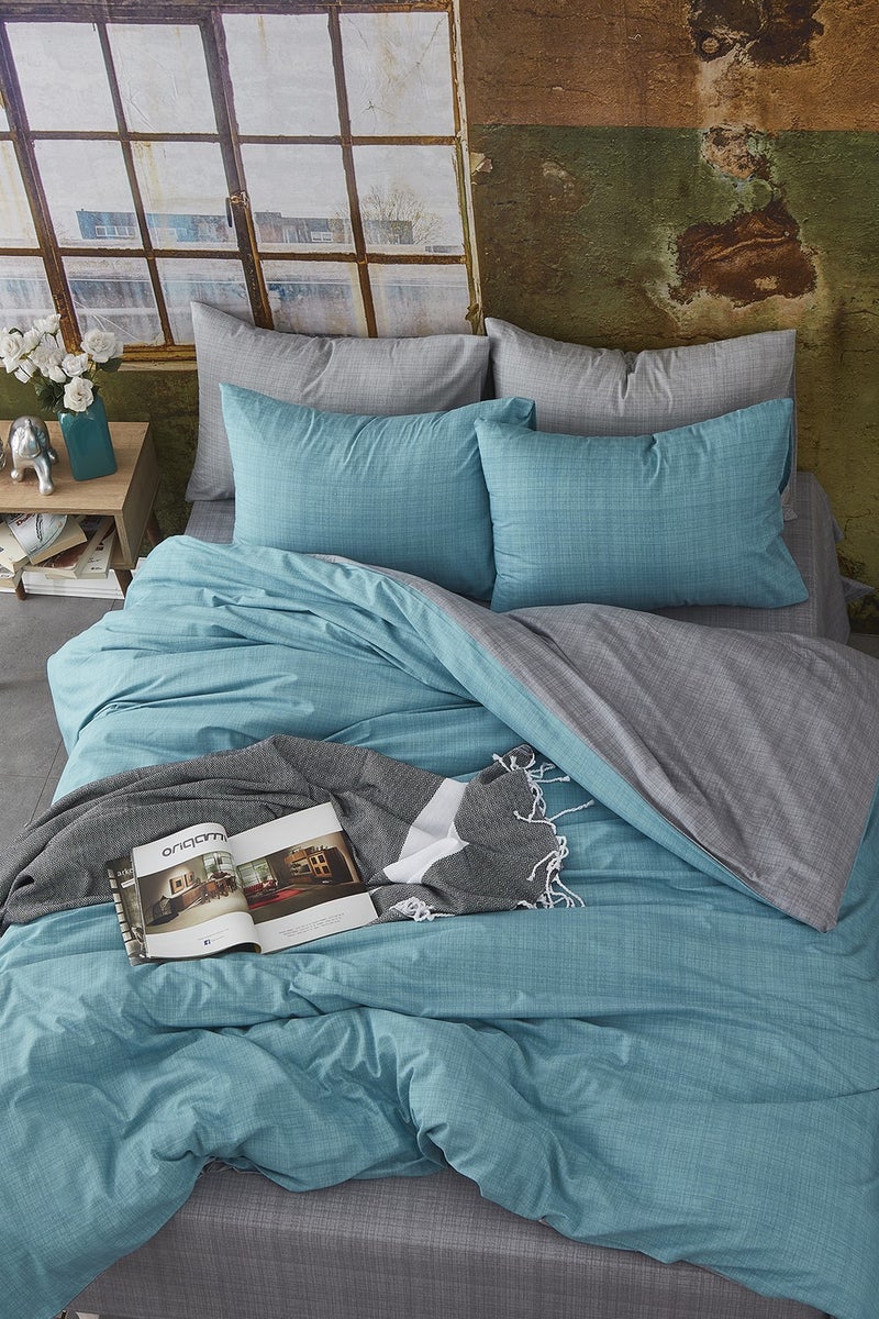 Bonjardin Home Cotton Reversible Double Duvet Cover Set  - Image 1