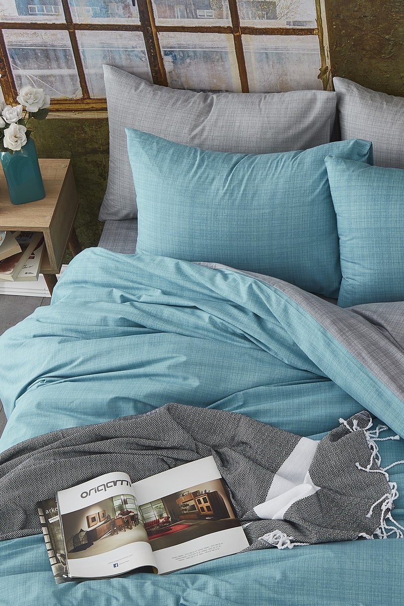 Bonjardin Home Cotton Reversible Double Duvet Cover Set  - Image 2
