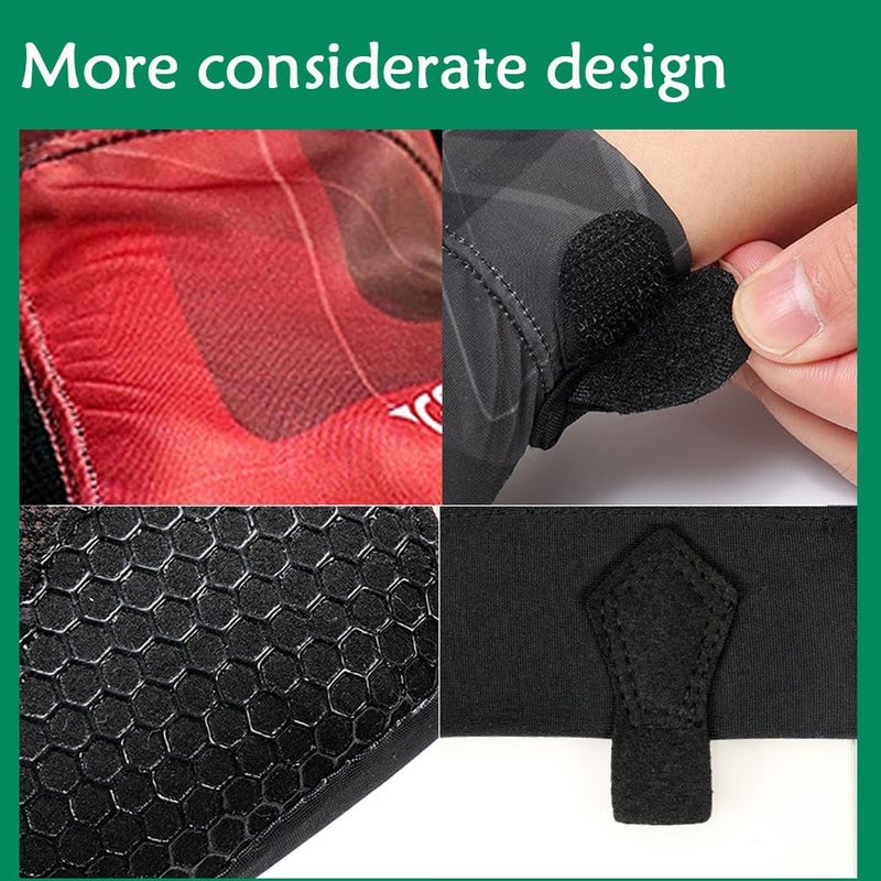 Wnddle Pool Glove Left Hand, Billiards Glove, Billiard Pool Gloves for Left Hand 3 Finger, Snooker Cue Sport Glove Popular Sizes for Men & Women (Red) - Image 5