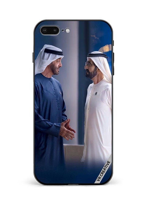 Protective Case Cover For Apple iPhone 7 Plus/8 Plus Sheikh Mohamed Bin Zayed Al Nahyan And Sheikh Mohammed Bin Rashid Al Maktoum Design Multicolour