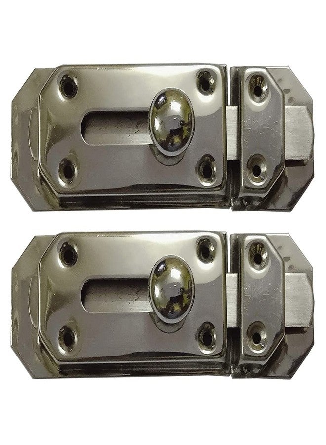 Nishan Steel Long Latch(2 Pcs) - 6 Inch Bathroom Latch - Tower Bolt Latch for Home, Office, Kitchen, Bathroom - Image 1