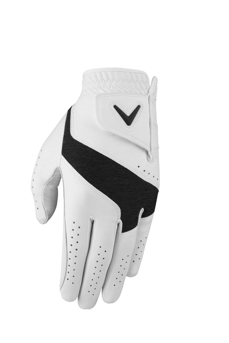 Callaway Golf Fusion Glove (Standard, X- Large, White/Charcoal, Worn on Right Hand) - Image 2