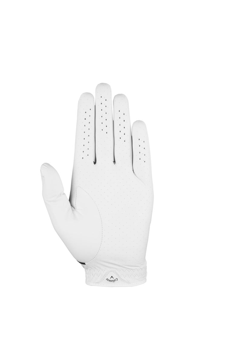 Callaway Golf Fusion Glove (Standard, X- Large, White/Charcoal, Worn on Right Hand) - Image 3