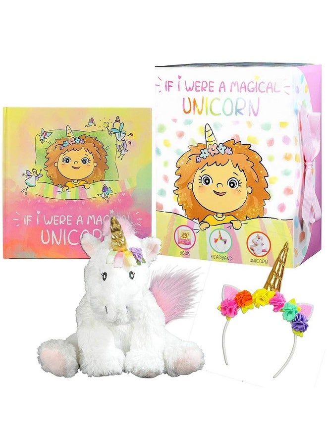 Tickle & Main Tickle & Main 3-Piece Book & Stuffed Animal Set - Colorful Headband, Magical Unicorn Storybook, and Unicorn Plush for Girls 3 Years & Up - Stuffed Animals for Girls - Book and Toy Set  - Image 2