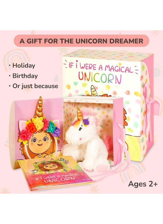 Tickle & Main Tickle & Main 3-Piece Book & Stuffed Animal Set - Colorful Headband, Magical Unicorn Storybook, and Unicorn Plush for Girls 3 Years & Up - Stuffed Animals for Girls - Book and Toy Set  - Image 3