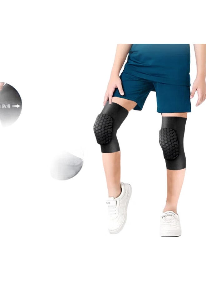 Bestray Baisirei Children'S Basketball Knee Pads, Anti-Fall Thin Elbow Pads, Professional Impact-Resistant Short Sports Football Set, Cycling Protective Gear - Image 1