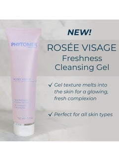 Phytomer PHYTOMER Rosée Visage Face Cleansing Gel | Daily Facial Cleanser & Makeup Remover | With Rose Water | 95% Natural Ingredients | Sustainable & Eco-Friendly Skin Care | 250ml  - Image 3