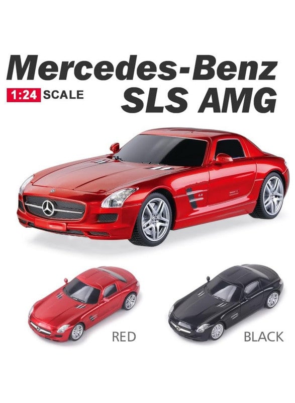 gearbox سيارة سباق تحكم عن بعد مرسيدس-بنز SLS AMG Kool Speed 1:24 للأطفال 3 سنوات وما فوق (أحمر) - Image 4