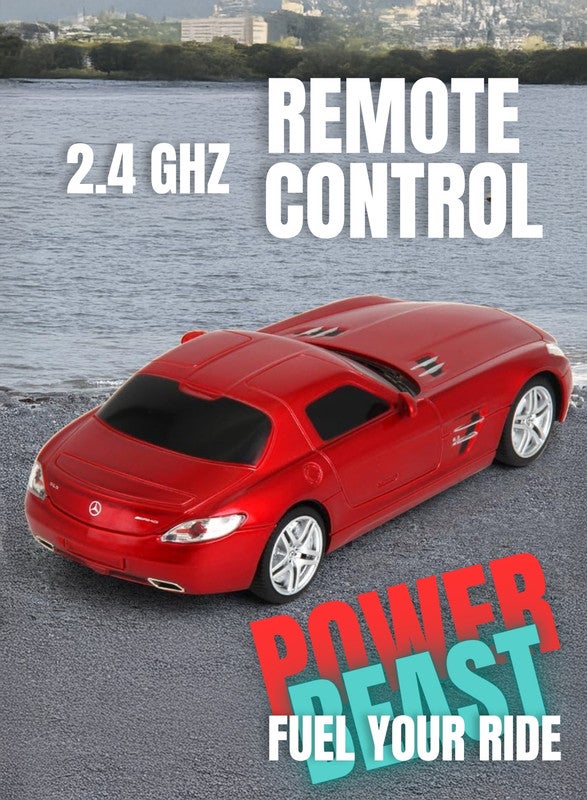 gearbox سيارة سباق تحكم عن بعد مرسيدس-بنز SLS AMG Kool Speed 1:24 للأطفال 3 سنوات وما فوق (أحمر) - Image 5