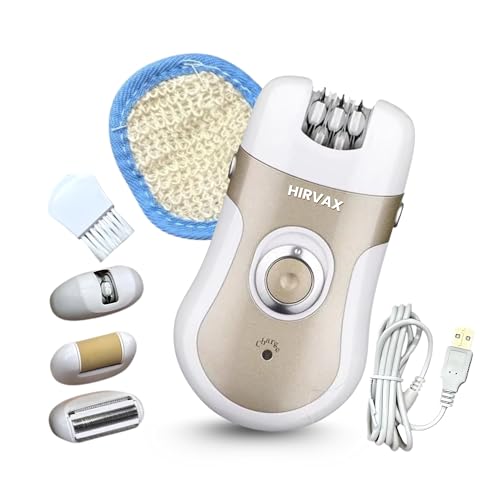 HIRVAX Mini Portable Electric Body Shaver | Cordless Smooth & Silky 4-in-1 Epilator for Long-Lasting Hair Removal from roots | Rechargeable Body Epilator and Shaver for Women Facial Hair Remover Machine | Bikini Trimmer |(MULTI) - Image 1