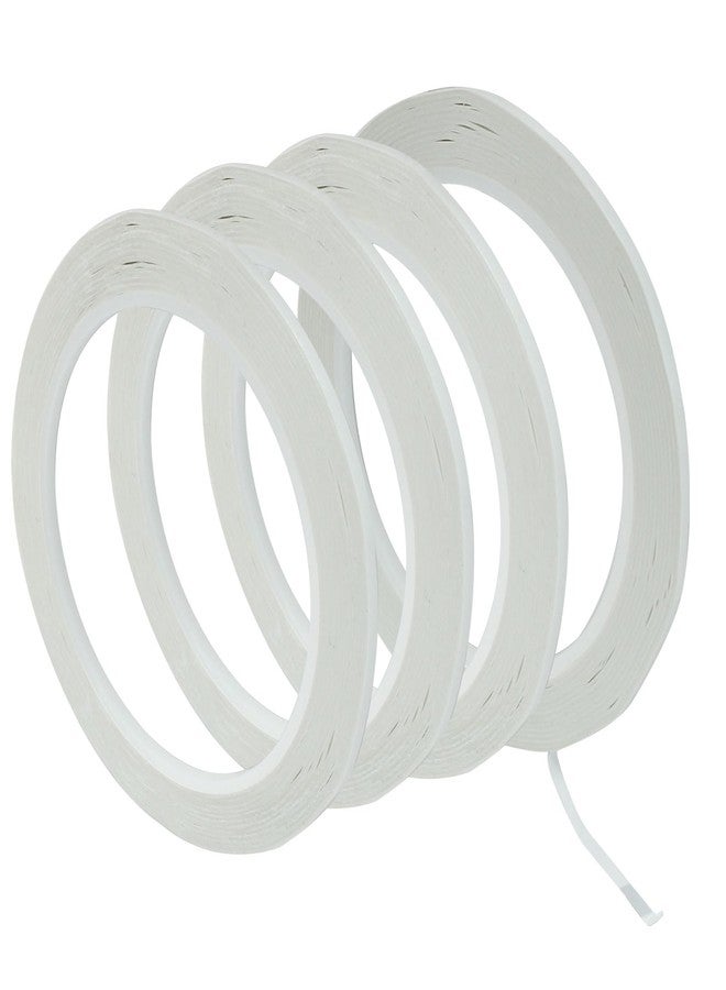LifCratms 4 Rolls White Pinstripe Tape, 1/8 inch (3mm) Width Graphic Art Tape Self Adhesive Whiteboard Tape Grid Marking Tape Thin Line Tape for Dry Erase Board - Image 1