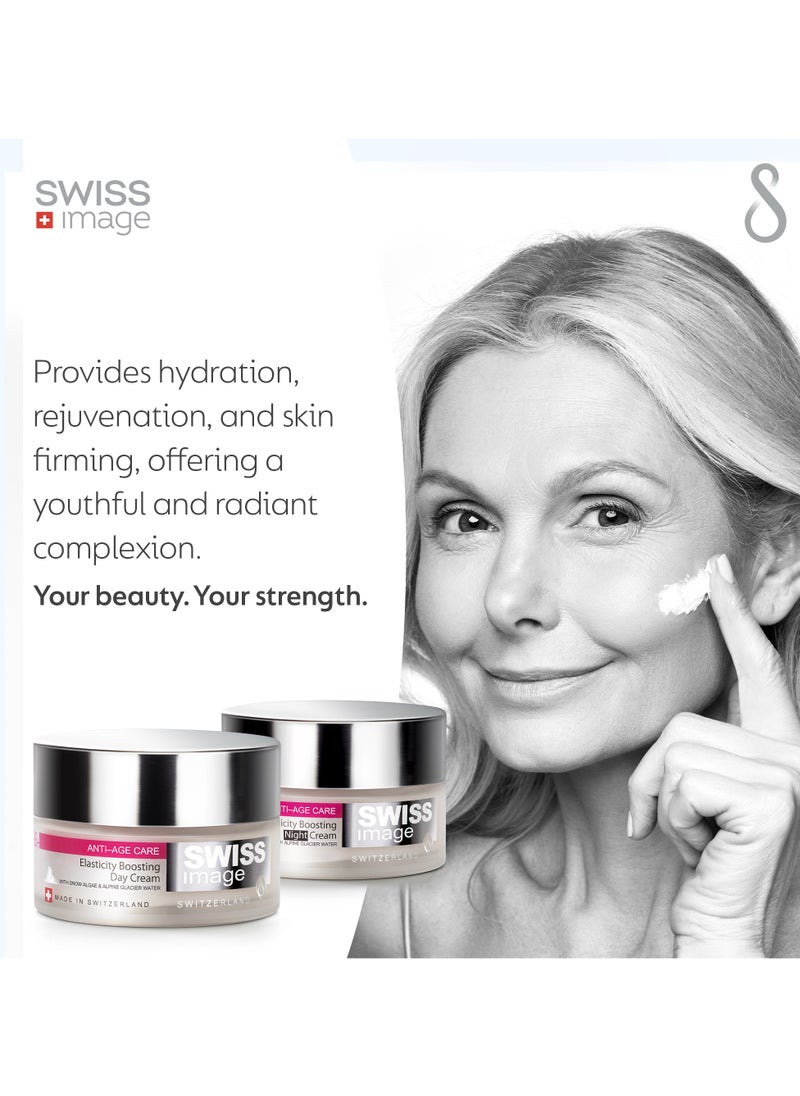 SWISS image - Anti Age 36+ Elasticity Boosting Day Cream & Night Cream Special Offer Pack 2 X 50ml, W/ SPF Filter, Collagen Boosting - Image 1