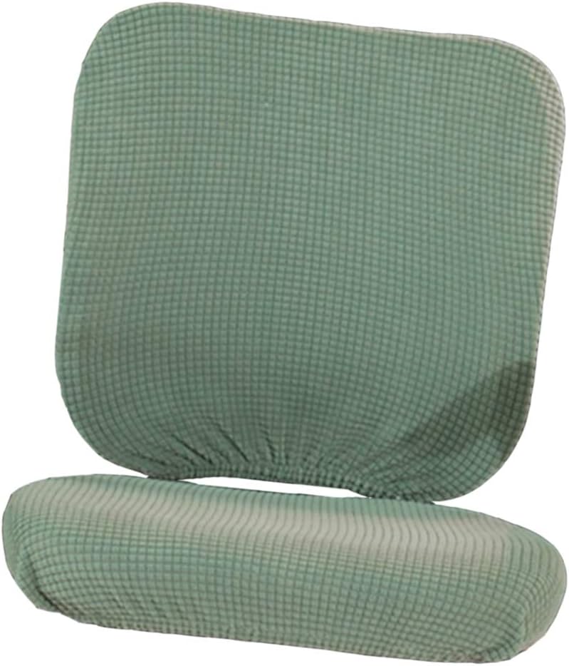 klarako Split Design Home Office Computer Chair Cover Revolving Chair Slipcover  Green, as described - Image 1