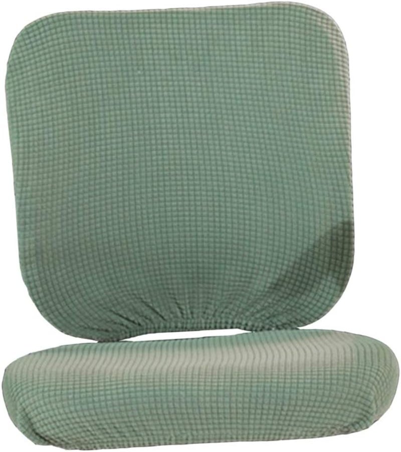 klarako Split Design Home Office Computer Chair Cover Revolving Chair Slipcover  Green, as described - Image 2