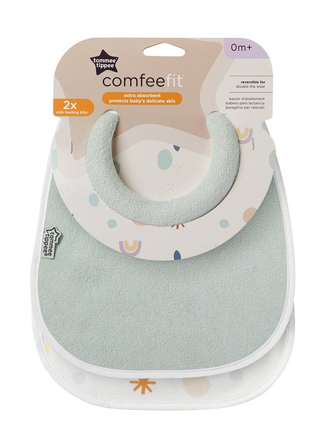 tommee tippee Pack of 2 Closer To Nature Milk Feeding Bib 0 Months+ - Assorted - Image 5