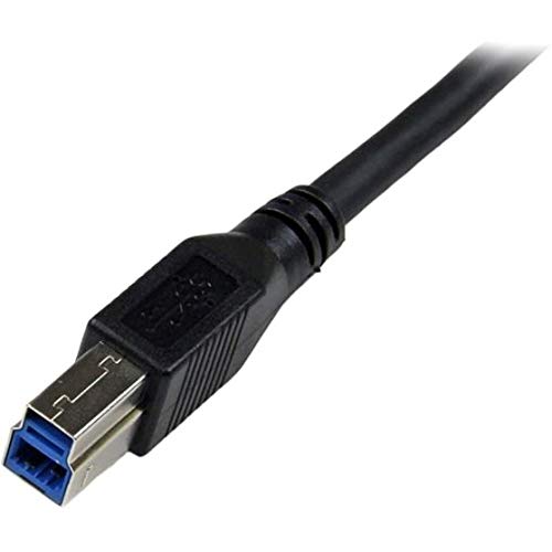 StarTech.com 1m Black SuperSpeed USB 3.0 Cable - Right Angle A to B - 3 ft USB 3 Cable - Right Angle USB 3.0 A (M) to USB 3.0 B (M) (USB3SAB1MRA) - Image 5