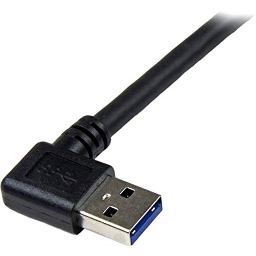 StarTech.com 1m Black SuperSpeed USB 3.0 Cable - Right Angle A to B - 3 ft USB 3 Cable - Right Angle USB 3.0 A (M) to USB 3.0 B (M) (USB3SAB1MRA) - Image 4