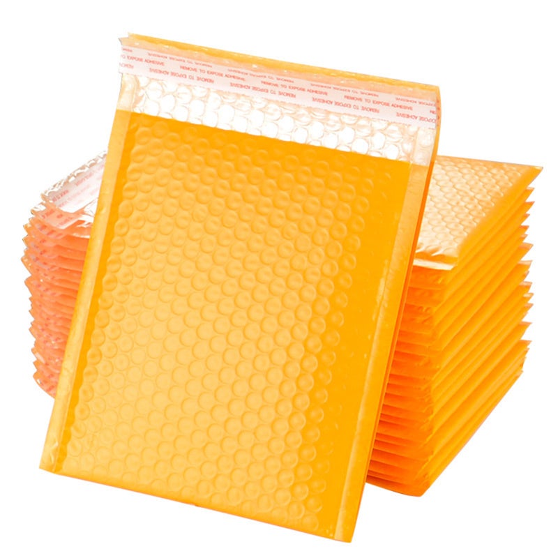 Yellow Bubble Envelopes 15x20cm Self-Adhering Tamperproof Seal - Double-Sided Bubble Protective Waterproof Shipping Mailers for Fragile Item Shipping & Packaging - Image 1