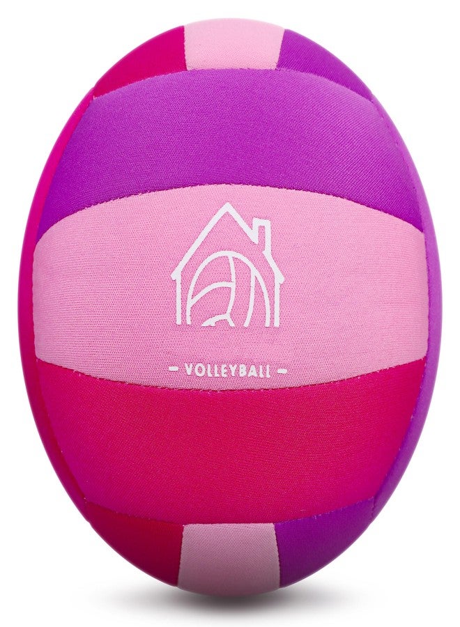 AceVernine Soft Indoor Volleyballs for Practicing Inside House and Yard, Safe and Silent Volleyball for Girls Boys Kids Youth Beginners Training Back to School Easter Gifts (Pink, Size 5) - Image 1