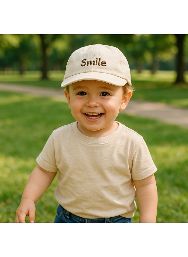 Wonder Kids - Kids Smile Soft Cap - Beige - 1-3Y - Image 3