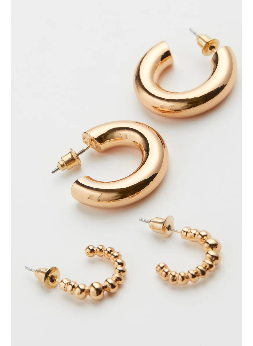 اتش اند ام 2 Pairs Hoop Earrings