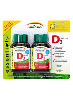 Jamieson Jamieson Vitamin D 1000 IU/25 mcg, Twin Pack (2x375 Tablets) 