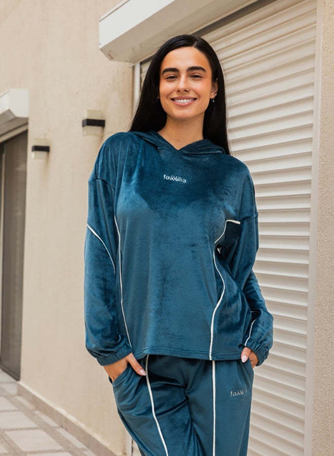 Familia Homewear Familia Dark Teal Pajama Set - Image 3