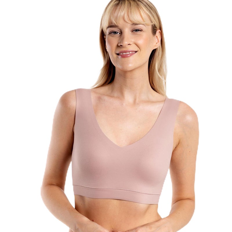 Floatley Cozy Bra Comfort Wirefree Full Coverage Seamless Bra with Embedded Pad for Women Size M - Image 1