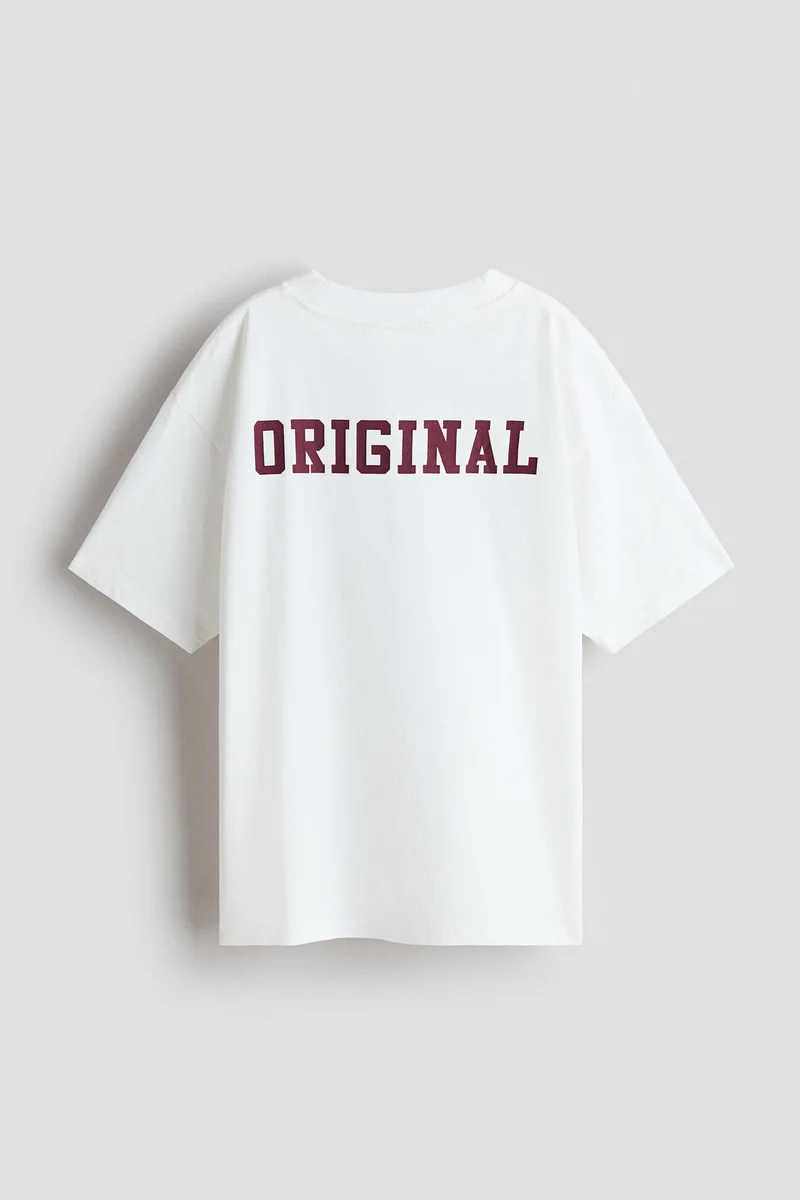 اتش اند ام تي-شيرت بتصميم مطبوع