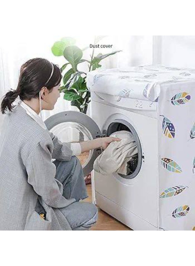 Washing Machine Cover... Front-Loading Automatic  Automatic front-loading washing machine cover 🥰 Excellent waterproof material Completely waterproof Very stylish ...Waterproof plastic sheeting... Available in delicate designs... Excellent quality 🥰 Specifically for front-loading automatic washing machines 🥰 Available in multiple styles and designs Size: 85*62*58cm - Image 1