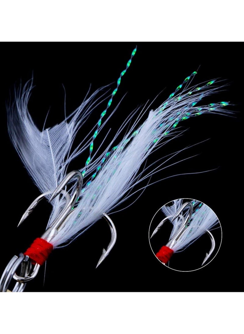 CMGTYYD 120 PCS Fishing Lures Mixed Including Spinners,VIB,Treble Hooks,Single Hooks,Swivels,Pliers and Tackle Box  - Image 5
