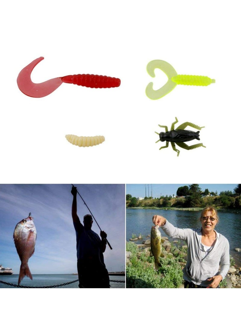 CMGTYYD 120 PCS Fishing Lures Mixed Including Spinners,VIB,Treble Hooks,Single Hooks,Swivels,Pliers and Tackle Box  - Image 3