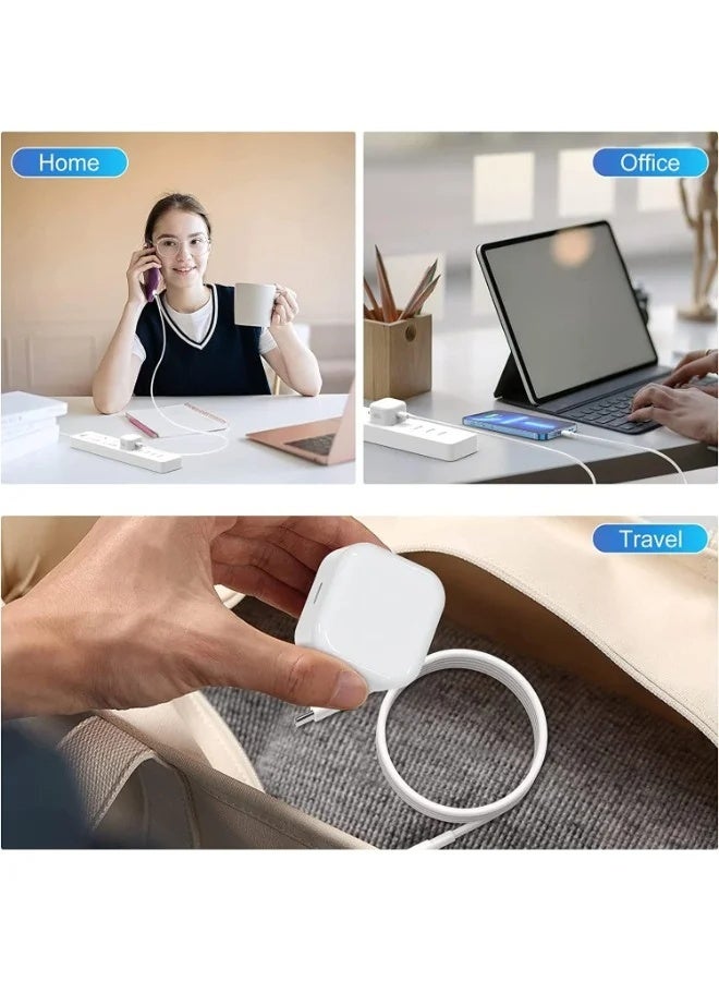 غولو iPhone 35W PD 3.0 USB C Wall Charger Plug with 1M iPhone Fast Charging Cable USB C Fast Charger Charging Cable and Plug, iPhone Fast Charger متوافق مع الهاتف 14 13 12 11 Pro Max Mini X XR Xs 8 - Image 4