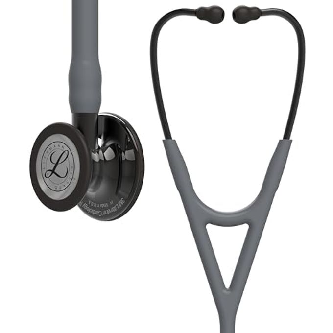 3M Littmann Cardiology Iv Diagnostic Stethoscope, 6238, More Than 2X As Loud, Weighs Less, Stainless Steel High Polish Smoke-Finish Chestpiece, 27" Gray Tube, Smoke Stem, And Headset - Image 4