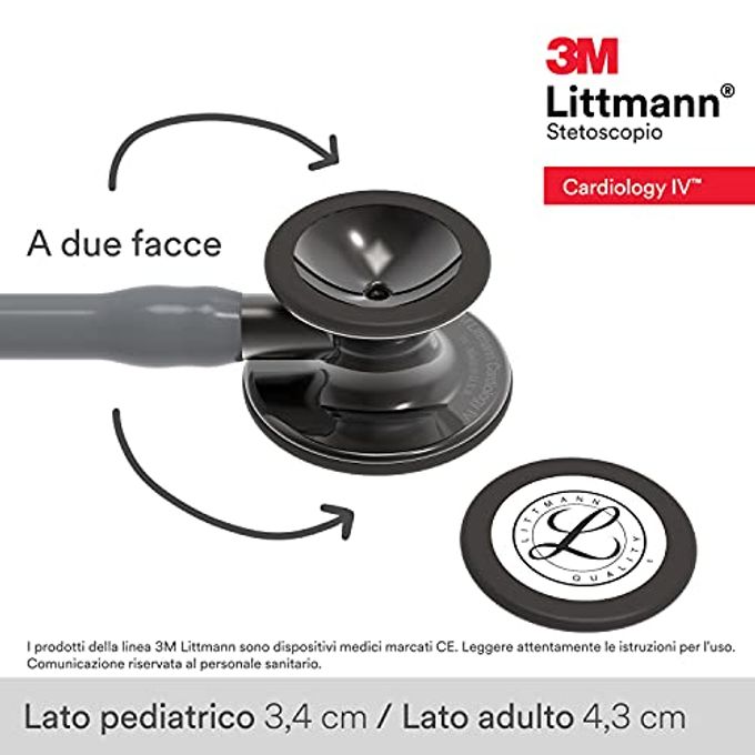 3M Littmann Cardiology Iv Diagnostic Stethoscope, 6238, More Than 2X As Loud, Weighs Less, Stainless Steel High Polish Smoke-Finish Chestpiece, 27" Gray Tube, Smoke Stem, And Headset - Image 3