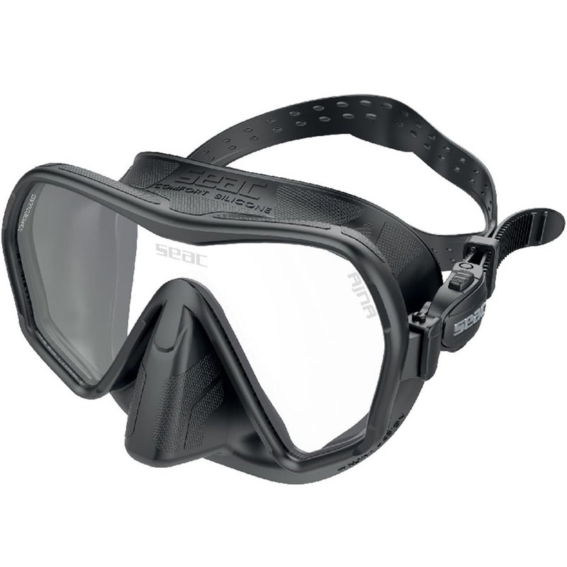 Seac Ajna Frameless Scuba Diving Mask with Wide View 100 Silicone Skirt Made in Italy - Image 2