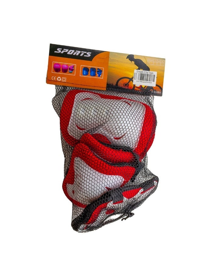 Elbow and Knees Safety Kit - Red - 023B - Image 1