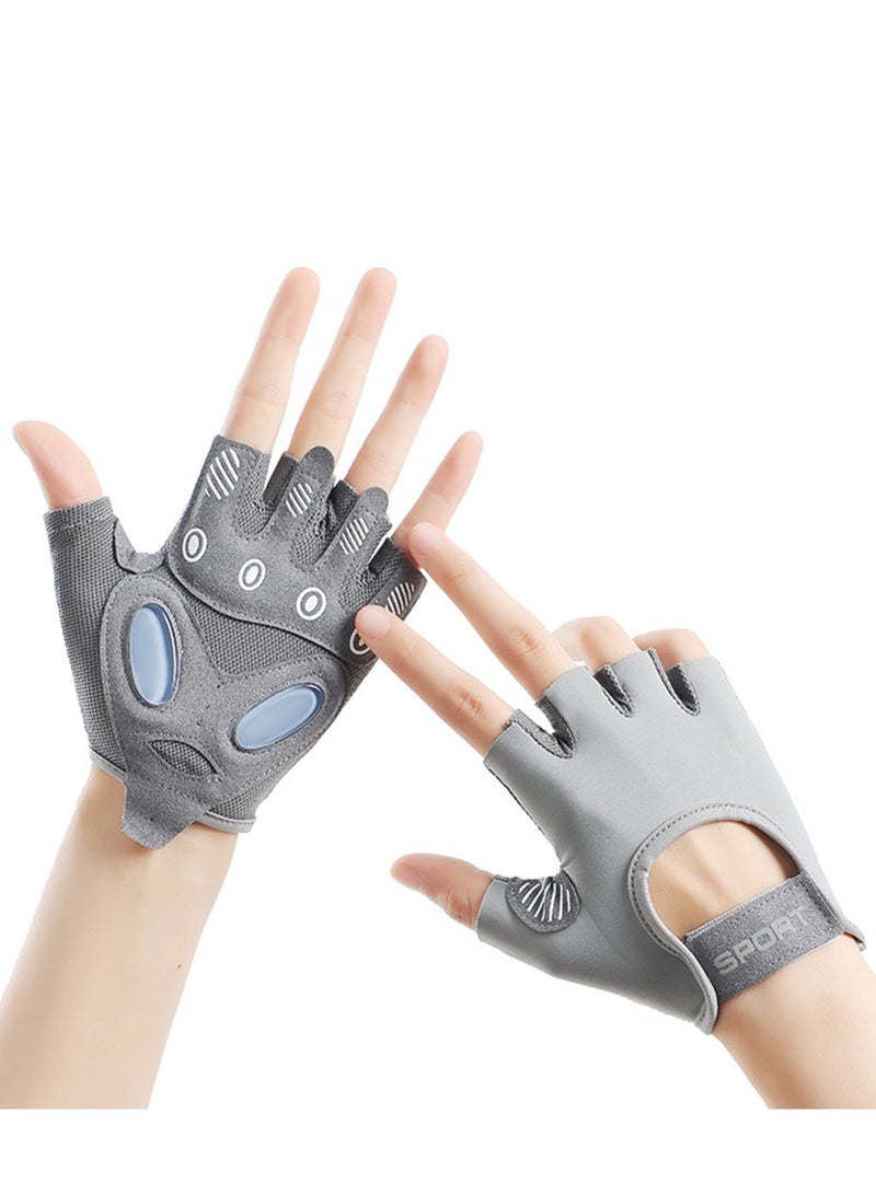 Generic Women Yoga Fitness Gloves Anti-slip Professional Protection Breathable Workout Weight Lifting Gloves For Cycling Exercise Training With Cushion Pads - Image 3
